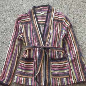 Anthropologie Akemi + Kin Striped Blazer Medium